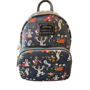 Loungefly Disney Mickey & Friends Not So Scary Halloween All Over Print NWT